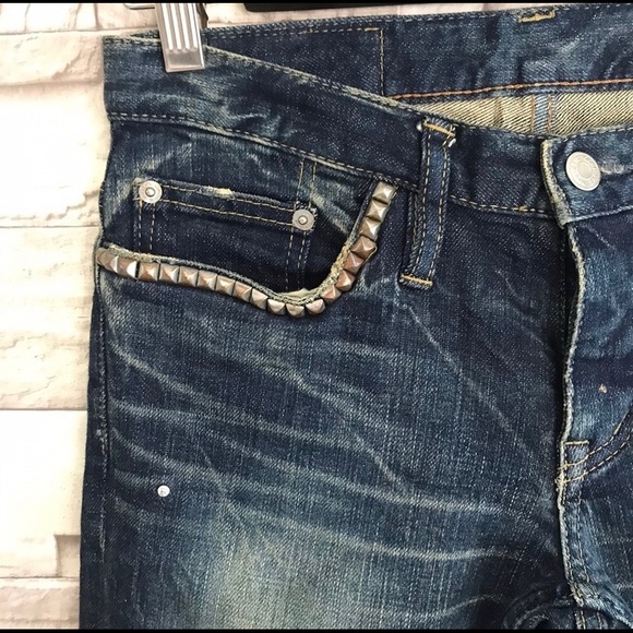 Hysteric glamour denim acid wash jeans studded - Picture 4 of 11
